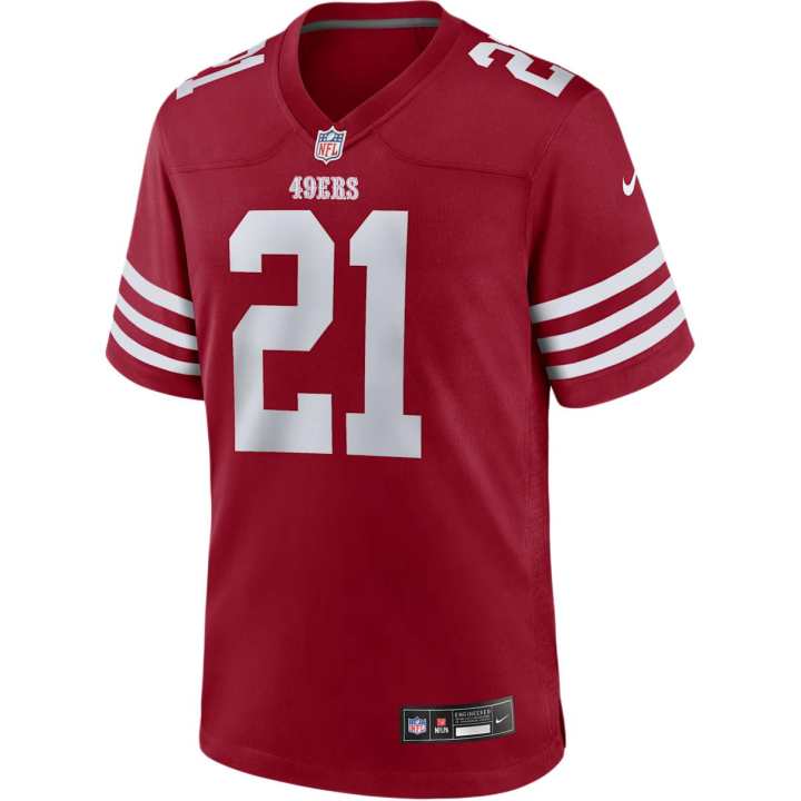Nike Nike X NFL Rugby Jerseys Men's Scarlet V Neck Moderate