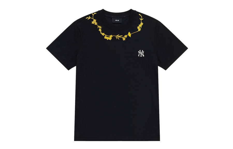 MLB MLB T Shirts Unisex Black Crew Neck Moderate