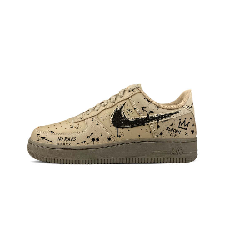 Nike Nike Air Force 1 Skateboard Shoes Unisex Low Top Black
