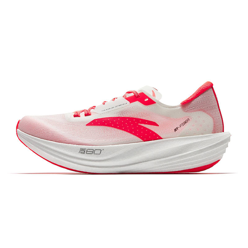 ANTA Horsepower 3 Running Shoes Men's Low Top Papyrus White/Fluorescent Red 1