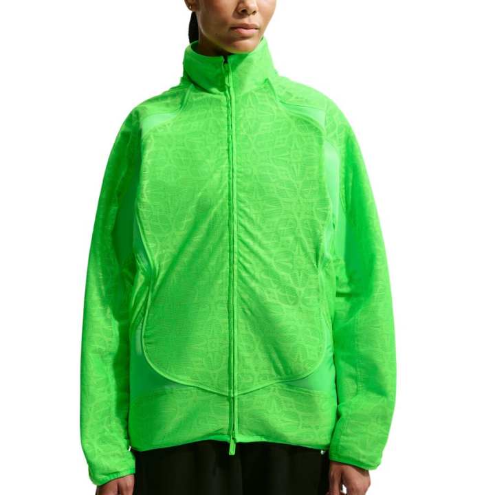 Nike Nike Sportswear Jackets Women's Green Stripes/Green Stripes/Green Stripes/Black Stand Collar Moderate Other
