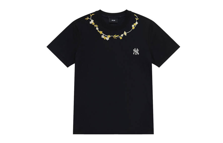MLB MLB T Shirts Unisex Black Crew Neck Moderate