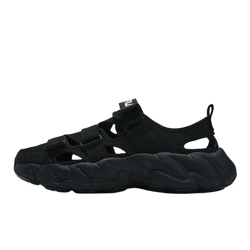 FILA Fern 2 Fern Sandal Breathable Height Increasing Abrasion Resistant Rebound River Trekking Shoes Men's Black