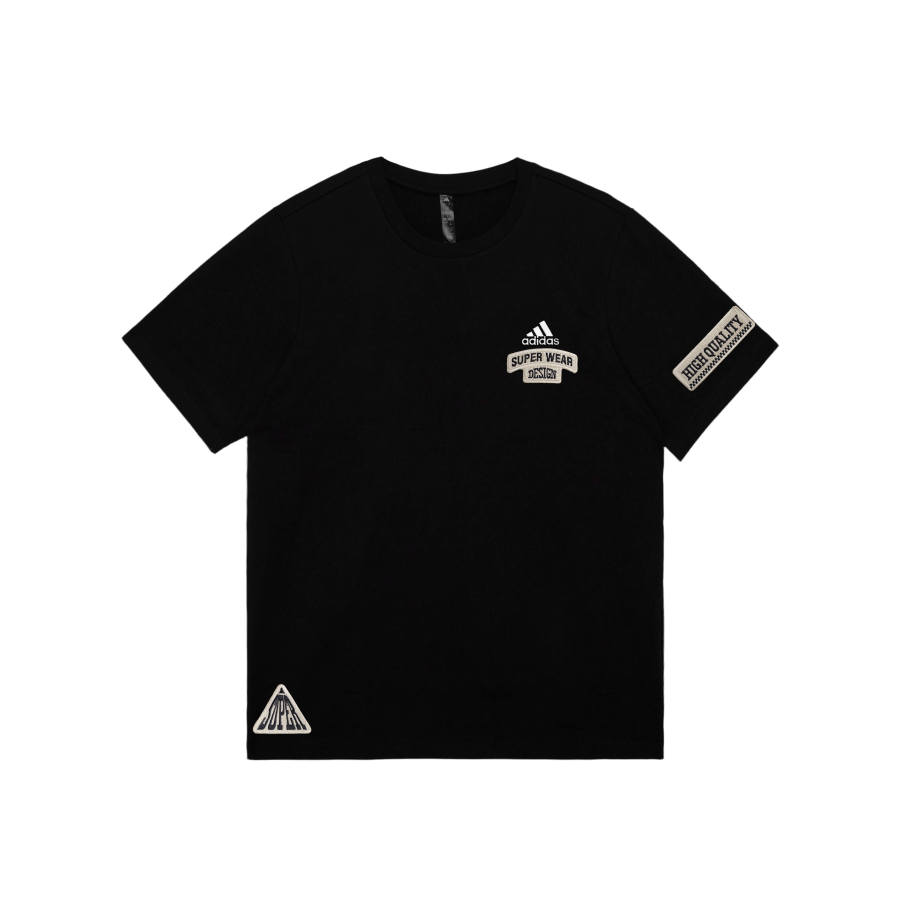Adidas Adidas MUST HAVES T Shirts Unisex Black Crew Neck Moderate Straight Fit