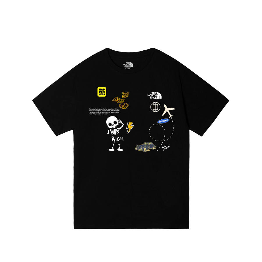 THE NORTH FACE T Shirts Unisex Black Crew Neck
