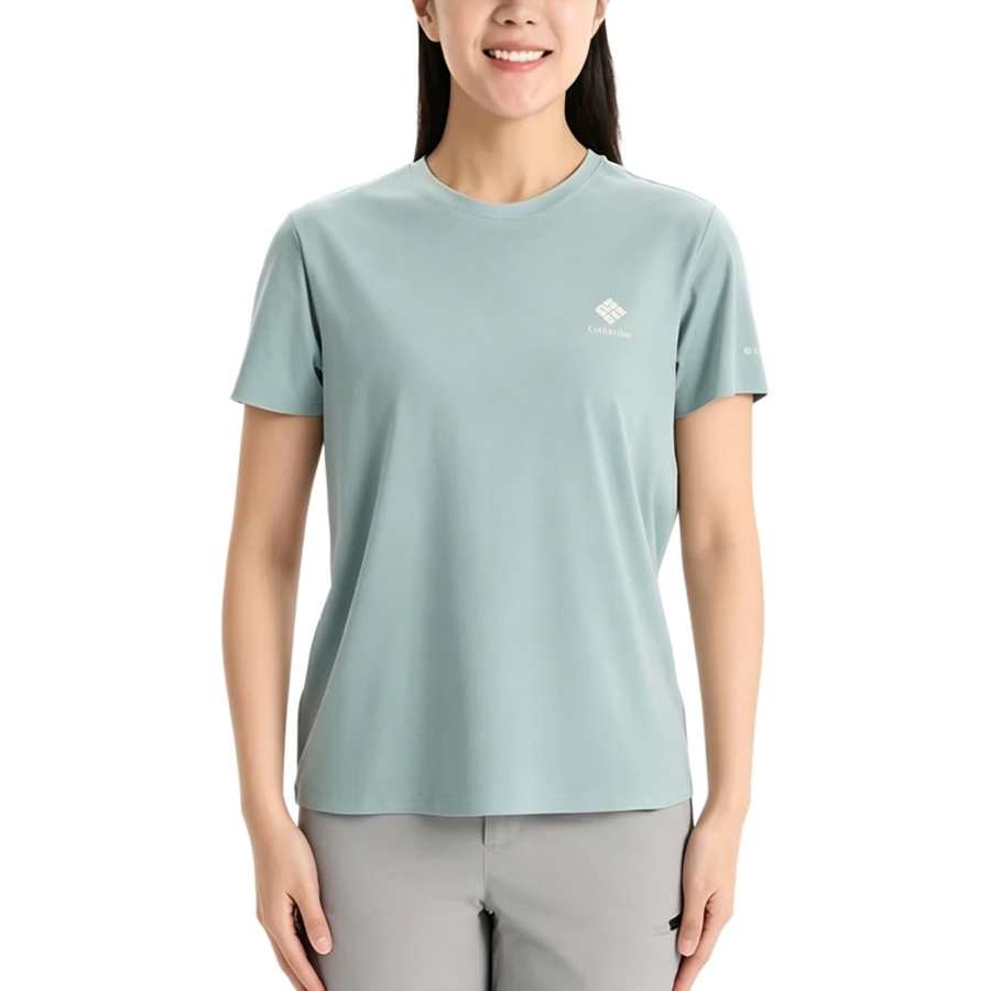 Columbia Quick Dry T Shirts Women's Crew Neck Moderate