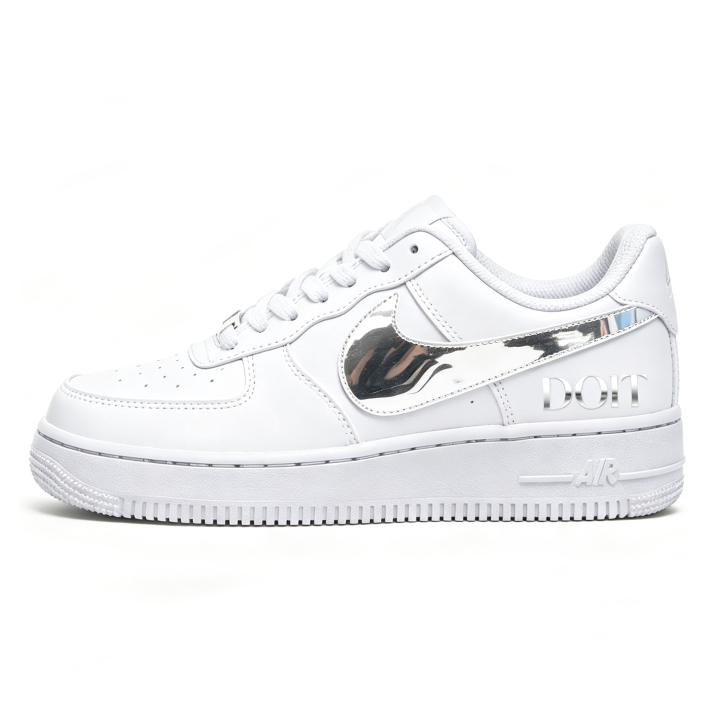 Nike Nike Air Force 1 Skateboard Shoes Men's Low Top Silver