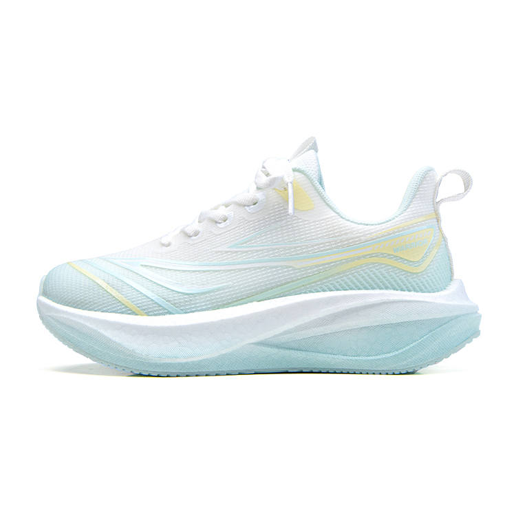 WARRIOR Running Shoes Women's Low Top White Cyan Yellow