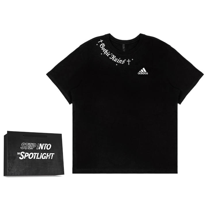 Adidas Adidas MUST HAVES T Shirts Unisex Dream Core Black Crew Neck Moderate Straight Fit