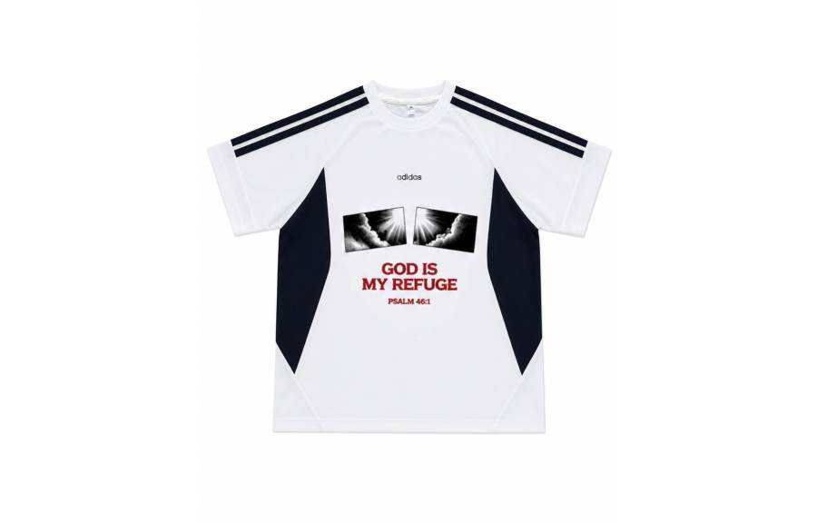 Adidas Adidas Sportswear T Shirts Men's White Crew Neck Moderate Straight Fit