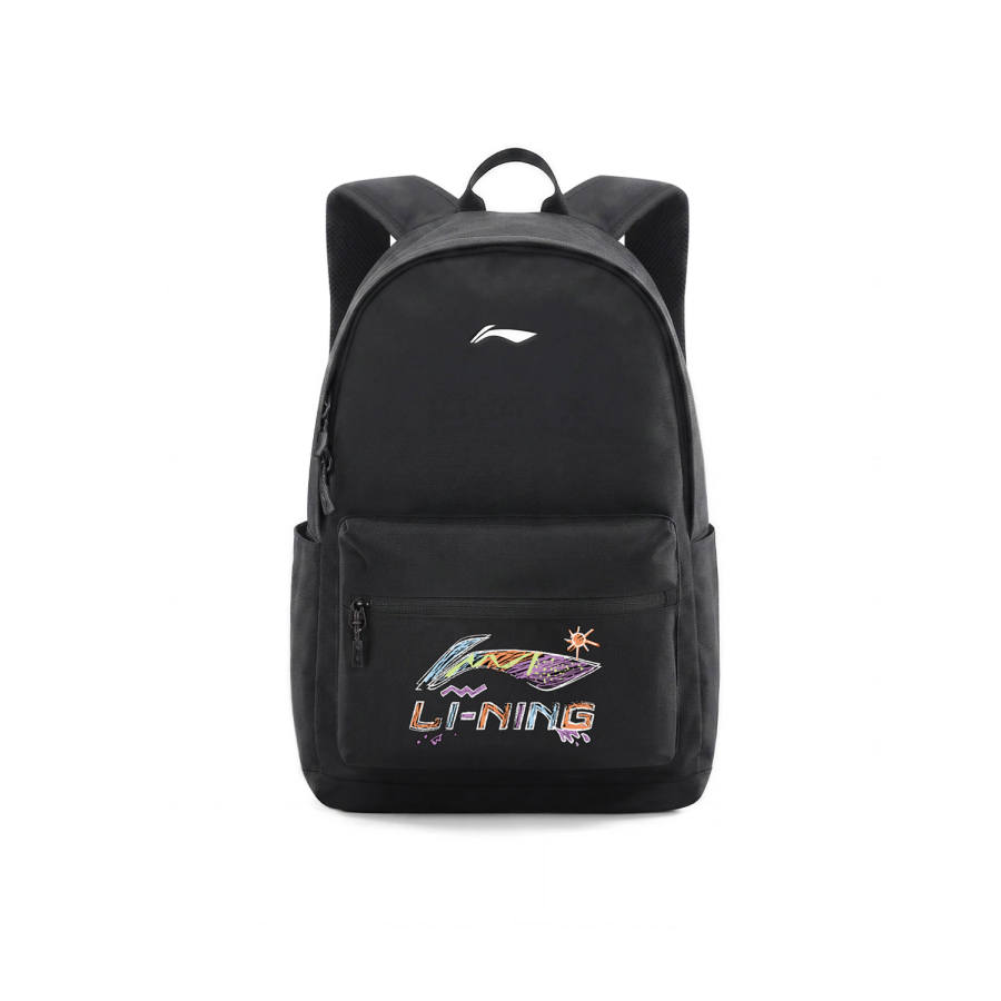 Li-Ning Li Ning Polyester Backpack Regular Unisex Black