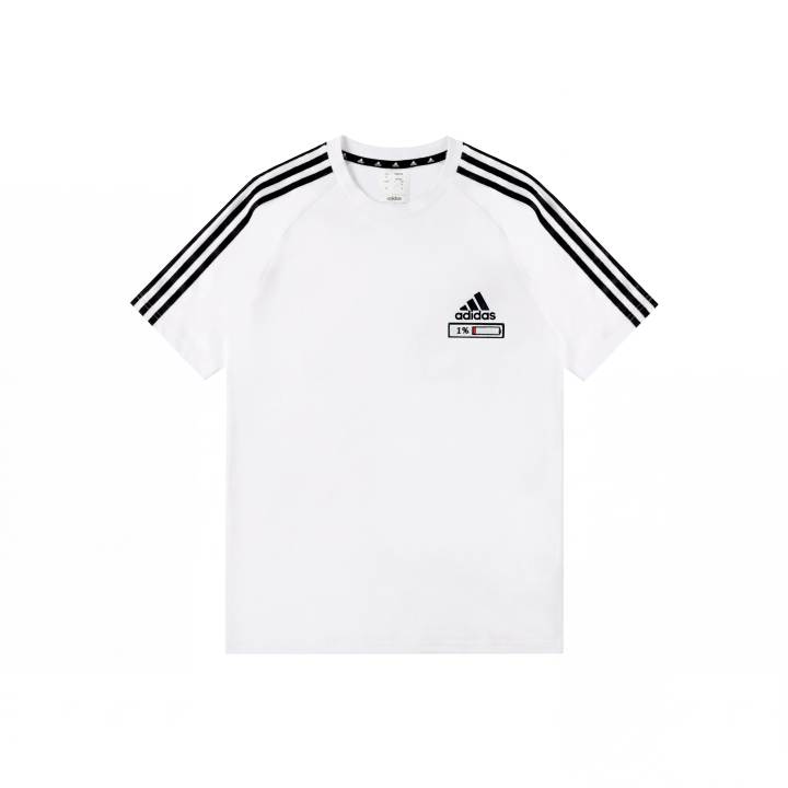 Adidas Adidas T Shirts Unisex White Battery Low Crew Neck Moderate