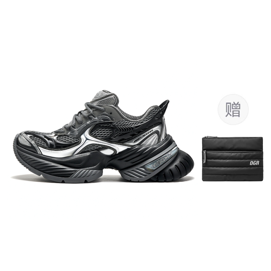 OGR OGR Low top Running Shoes Unisex Deep Iron Black