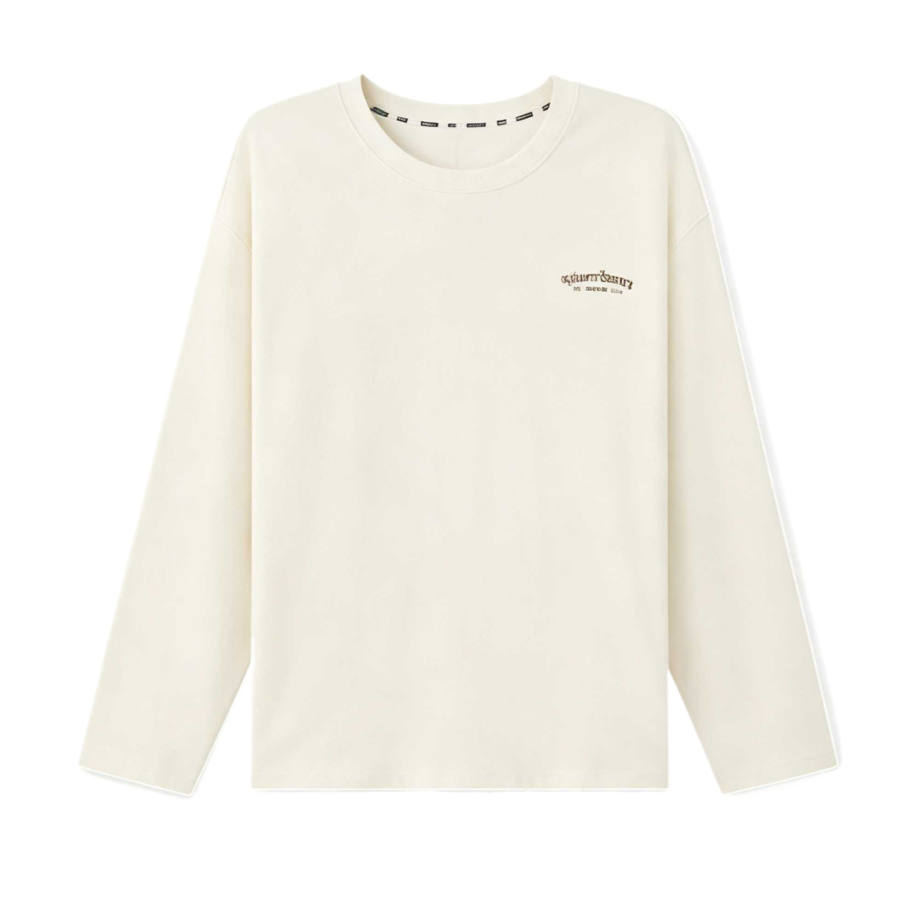 Skechers T Shirts Men's Marshmallow White 0074 Crew Neck Moderate