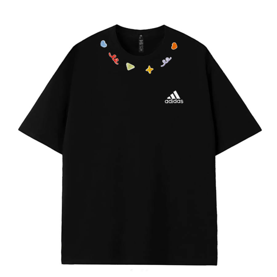 Adidas Adidas MUST HAVES T Shirts Unisex Black Crew Neck Thin Straight Fit