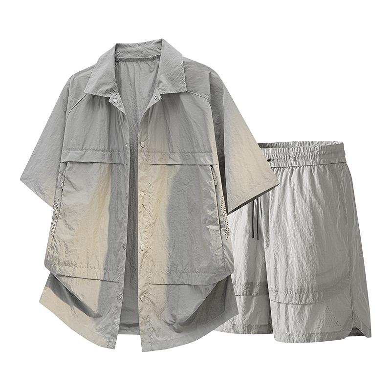 Sugarfunk Sugarfunk Shirt Matching Sets Unisex Lapel Moderate