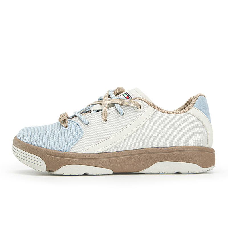 FILA PURE Skateboard Shoes Women's Low Top White Agate Gray/Sky Blue