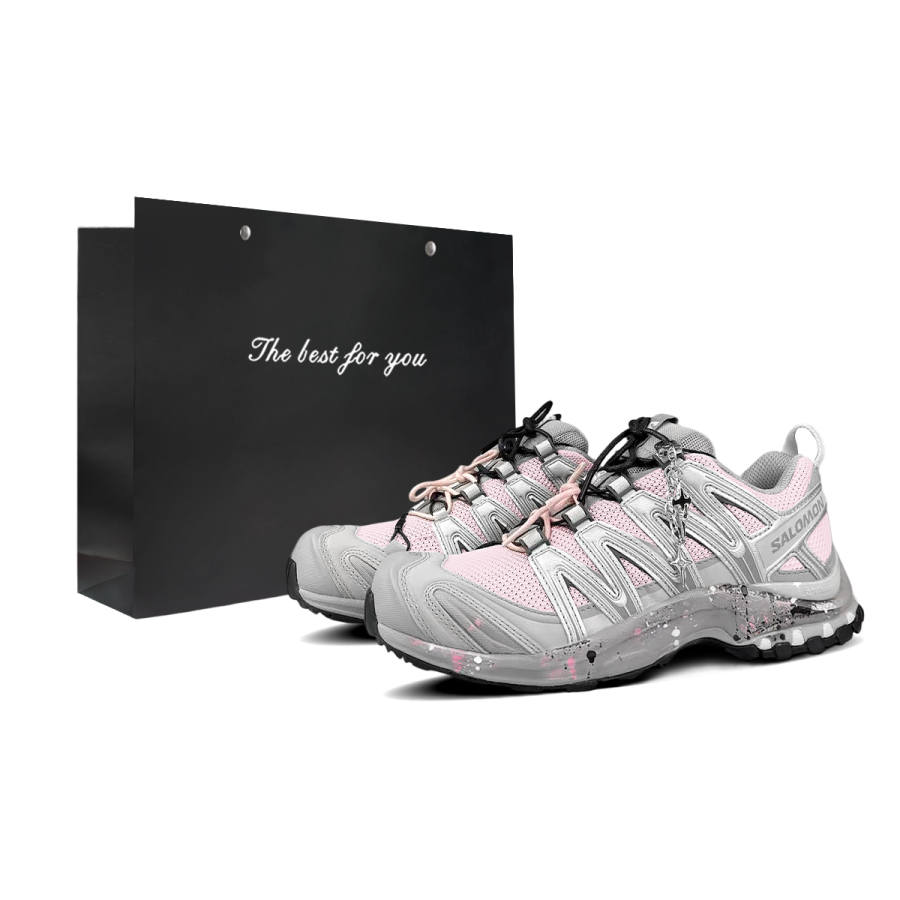SALOMON XA PRO 3D Running Shoes Unisex Low Top Pink