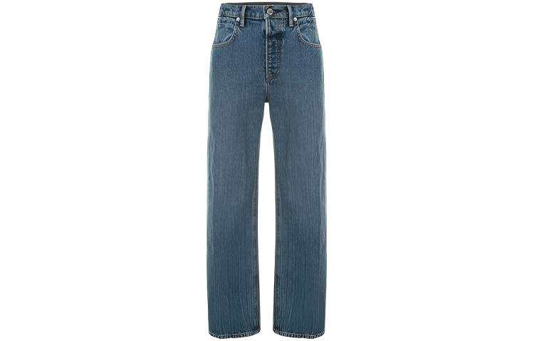 Alexander Wang Jeans Women's Blue Moderate Straight Fit Pants