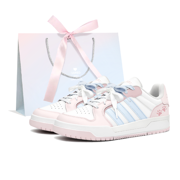 Adidas Adidas ENTRAP Skateboard Shoes Unisex Low Top Blue/White/Pink