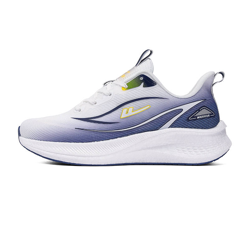 WARRIOR WARRIOR Running Shoes Men's Low Top White Blue Gradient Multicolor