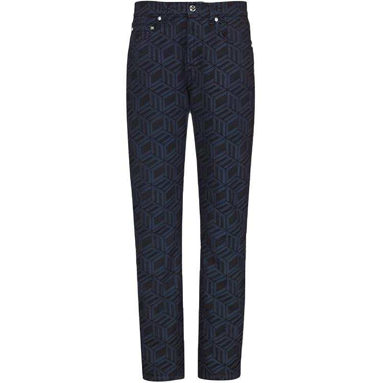 MCM Casual Pants Unisex Black Moderate Straight Fit Pants