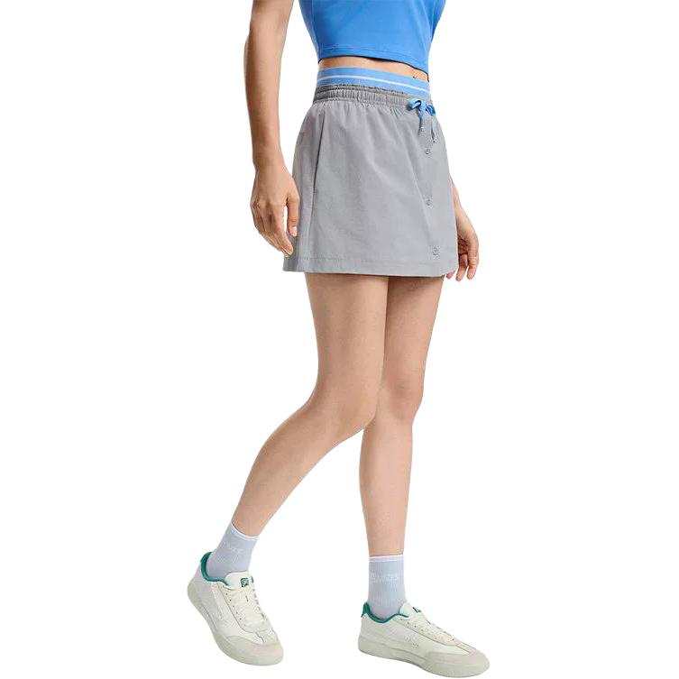 FILA Casual Long Skirts Women's Mountain Shadow Gray GY Moderate Short Skirt A Line Skirt
