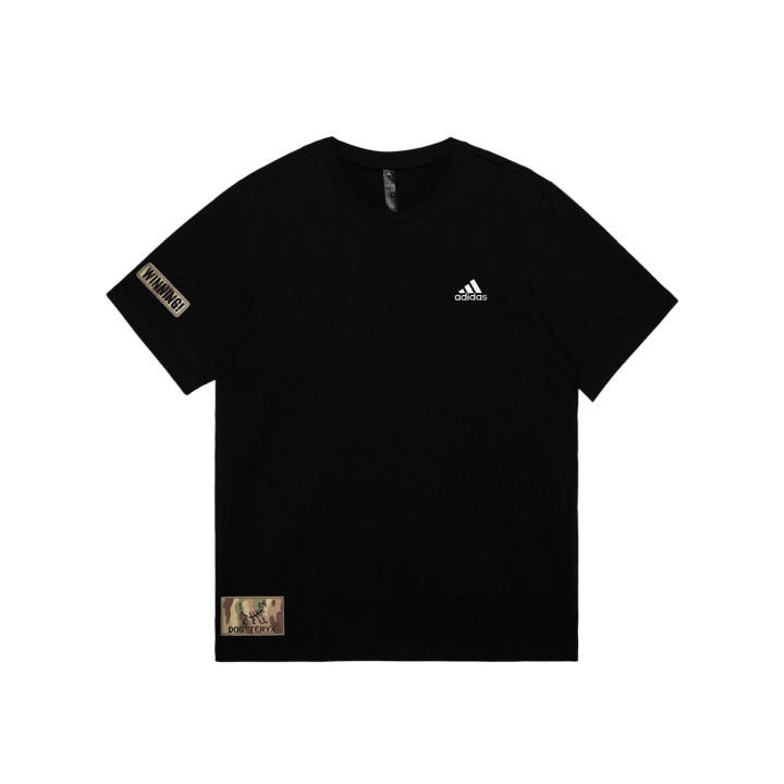 Adidas Adidas MUST HAVES T Shirts Unisex Black Crew Neck Moderate Straight Fit