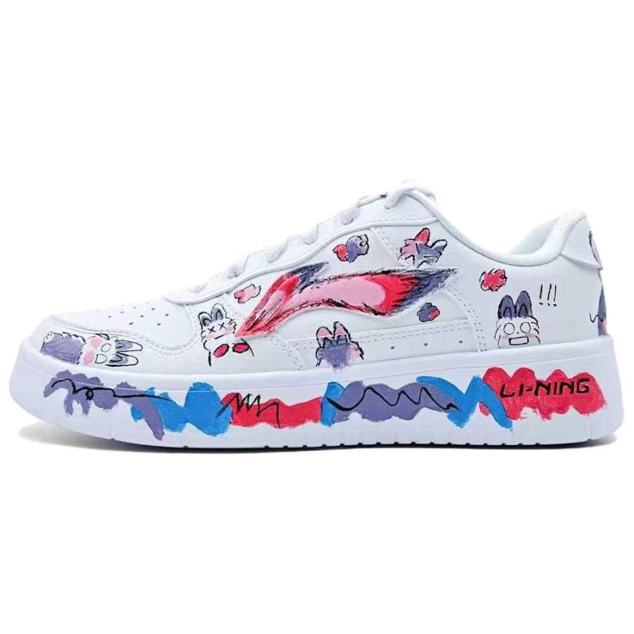 Li-Ning Li Ning Floating Boat Skateboard Shoes Women's Low Top Red