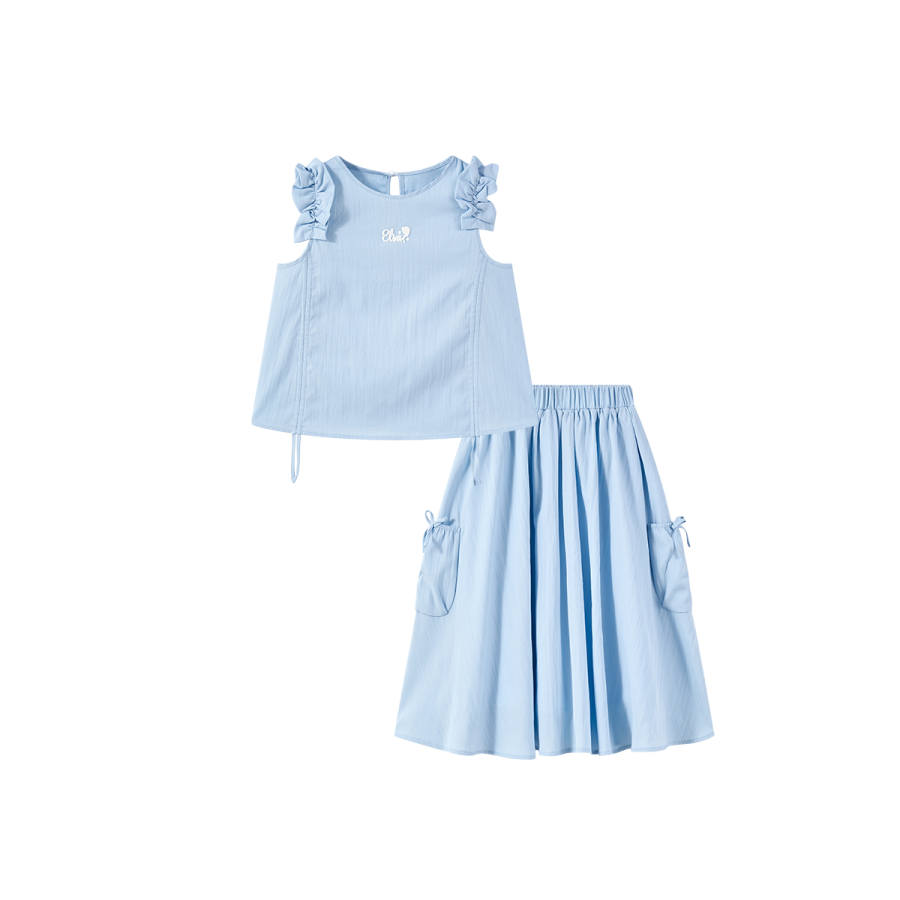 Disney Kids Two Piece Skirt Sets Crew Neck Moderate Midi Skirt