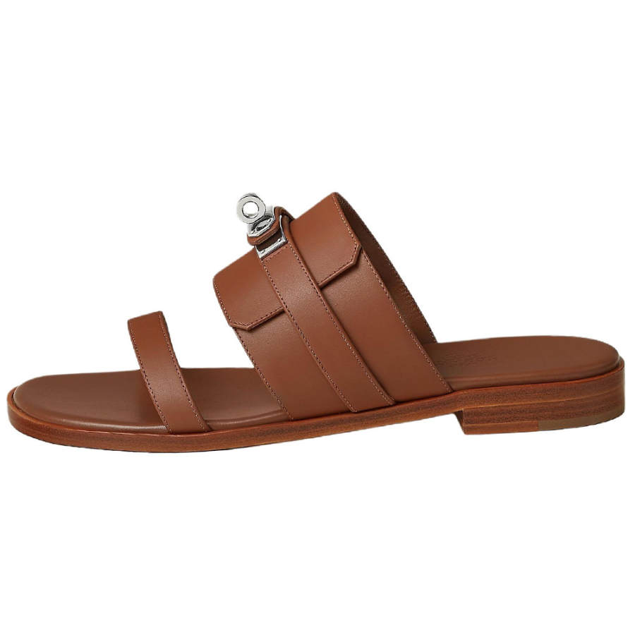 HERMES HERMES Slide Slippers Women's Brown