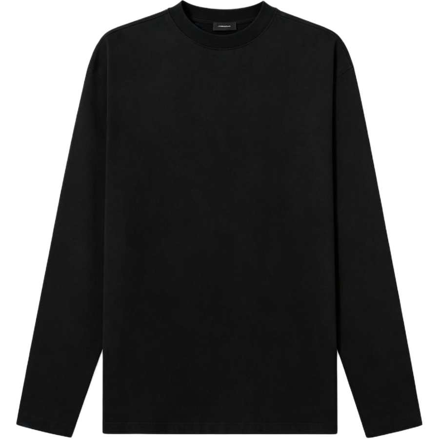 Balenciaga T Shirts Men's Black Crew Neck Moderate Straight Fit