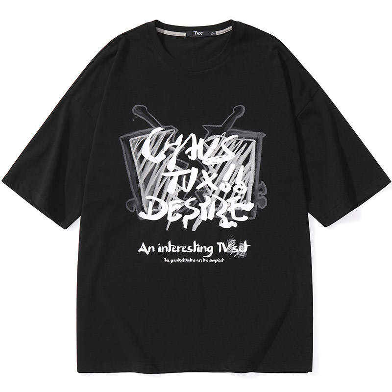 TVX T Shirts Unisex Crew Neck Moderate Straight Fit