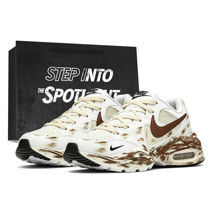 Nike Nike Air Max Fusion Running Shoes Men's Low Top White Brown Multicolor