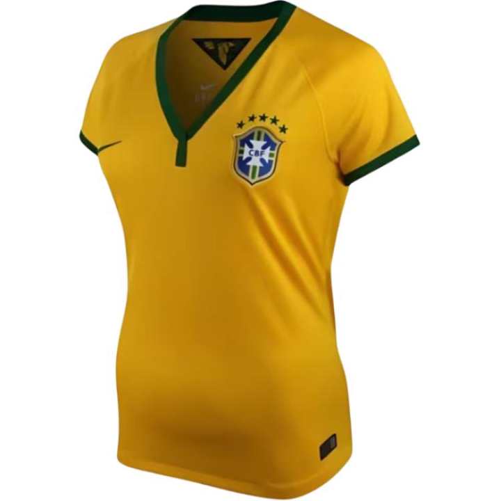 Nike Nike Brazil National Team Soccer Jerseys Women's 703 V Neck Moderate