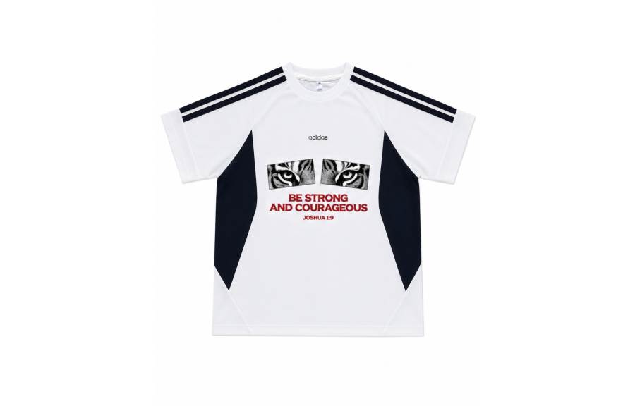 Adidas Adidas Sportswear T Shirts Men's White Crew Neck Moderate Straight Fit