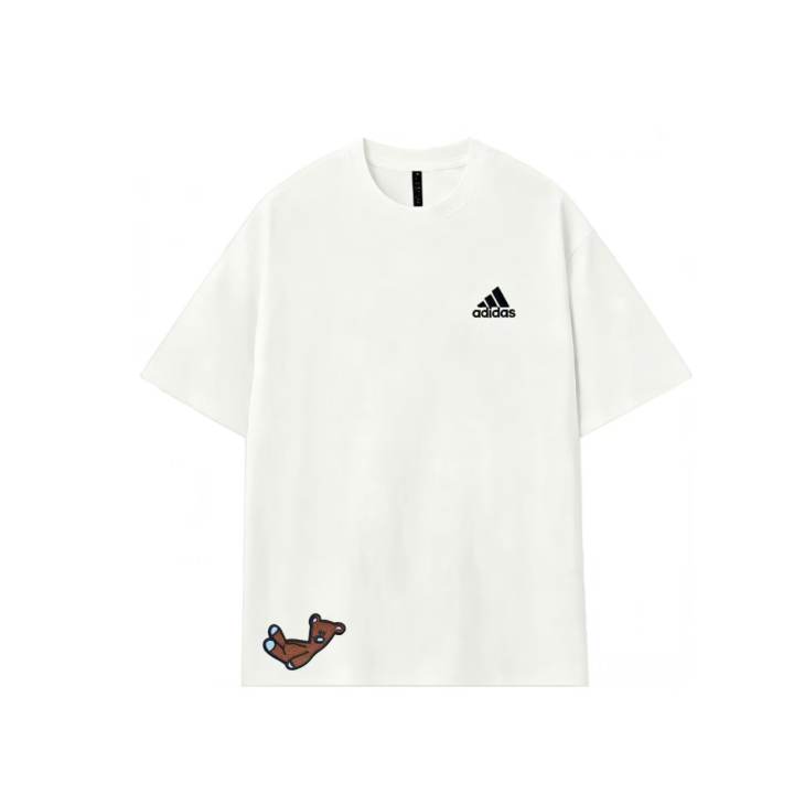 Adidas Adidas MUST HAVES T Shirts Unisex Ecru Crew Neck Moderate Straight Fit