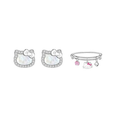Sanrio Hello Kitty Stud Earrings Women's