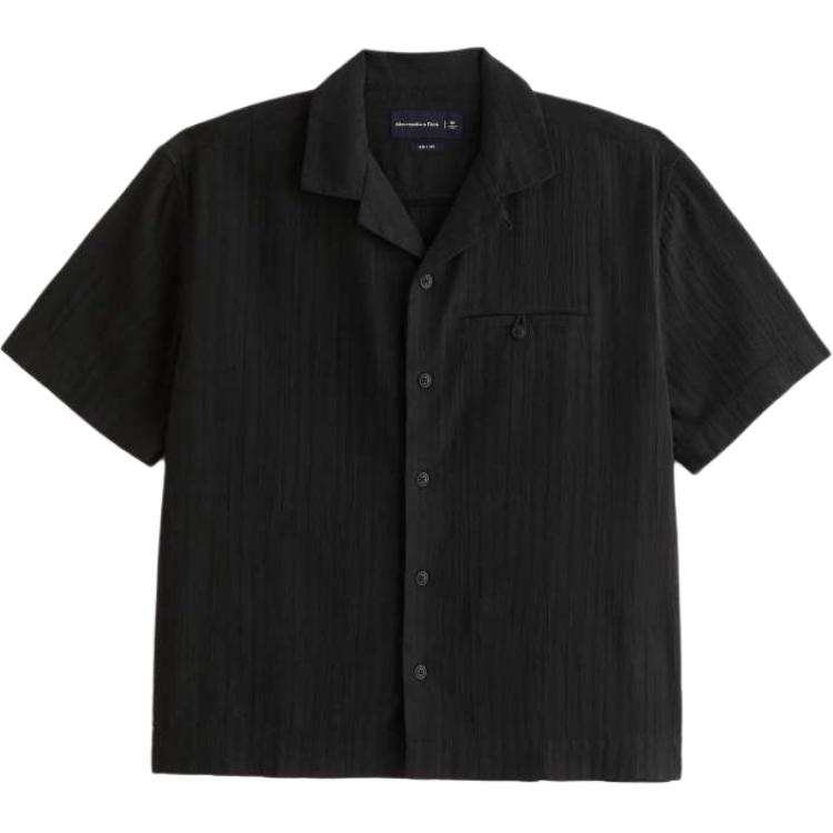 Abercrombie&Fitch Shirts Men's Black Lapel Moderate Other