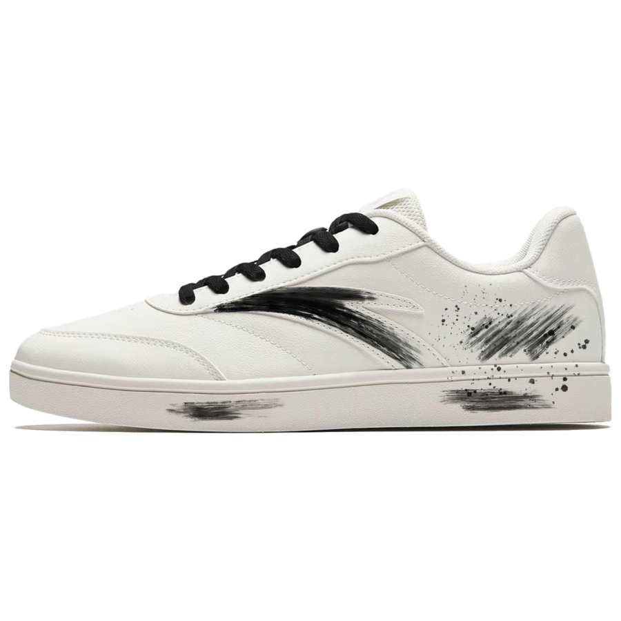 ANTA Skateboard Shoes Unisex Low Top Black