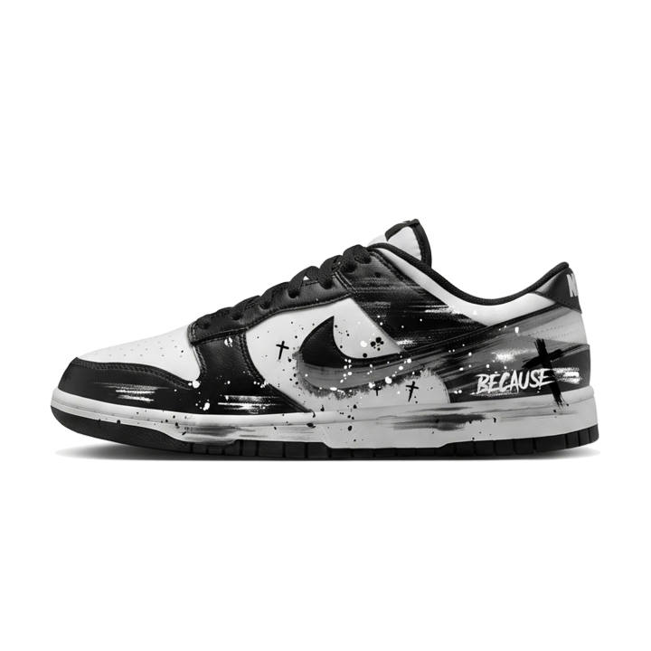 Nike Nike Dunk Skateboard Shoes Unisex Low Top Black White