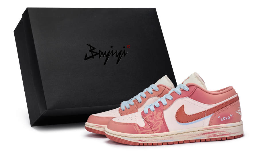 Jordan Jordan Air Jordan 1 811 Manufacturing, Blushing Confession, Special Shoe Box Slip Resistant Slip Resistant Low top
