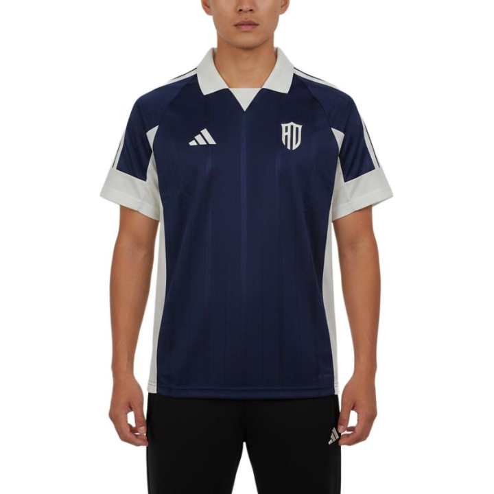 Adidas Adidas T Shirts Men's Navy Blue Lapel Moderate