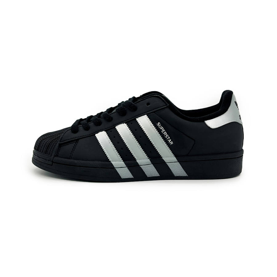 Adidas Originals Superstar 2 Skateboard Shoes Unisex Low Top Black/Silver