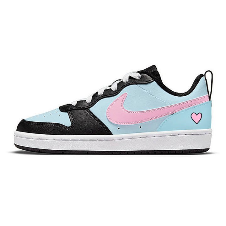 Nike Nike Court Borough Skateboard Shoes Women's Low Top Black/Blue/Pink