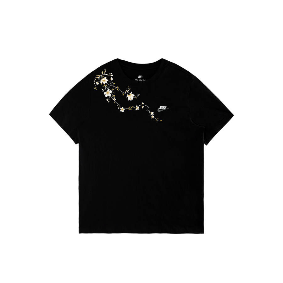 Nike Nike Sportswear T Shirts Men's Black/White/Dark Gray Crew Neck Moderate
