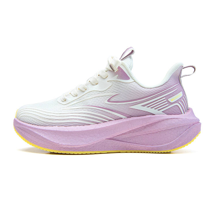 WARRIOR Running Shoes Women's Low Top White Light Purple Yellow
