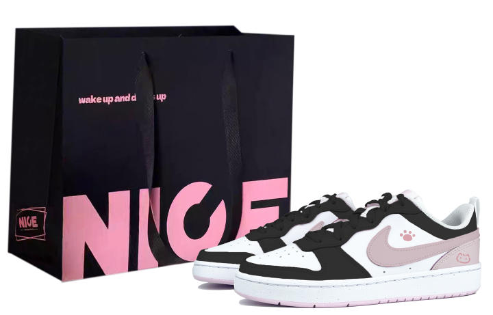 Nike Nike Court Borough Skateboard Shoes Women's Low Top Pink