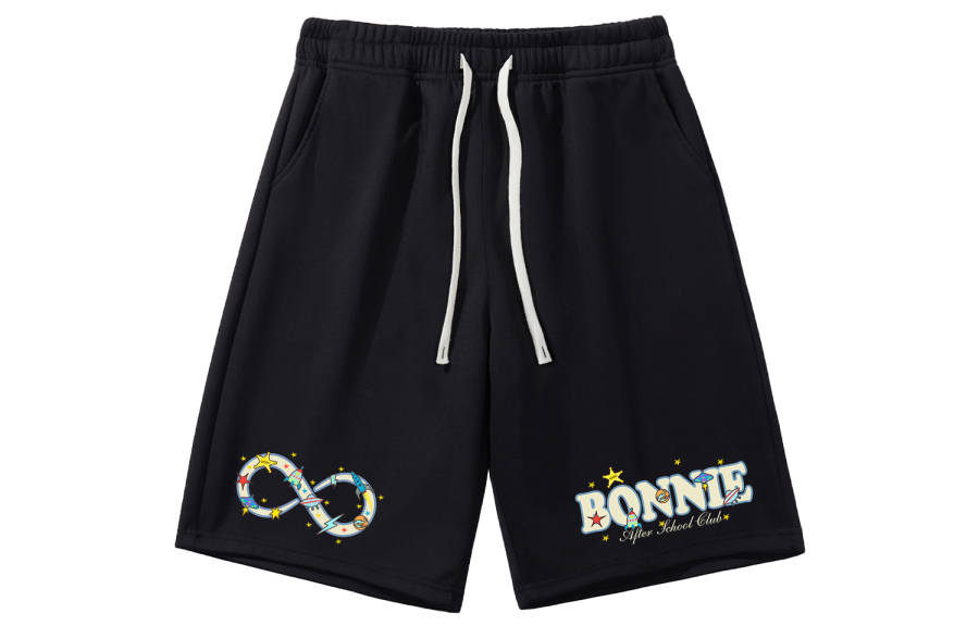Disney Casual Shorts Unisex Thin Straight Fit Pants