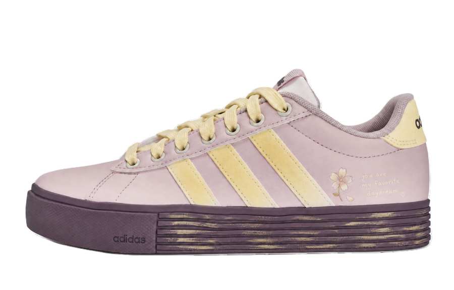 Adidas Adidas Daily 4.0 Skateboard Shoes Unisex Low Top Pink Yellow